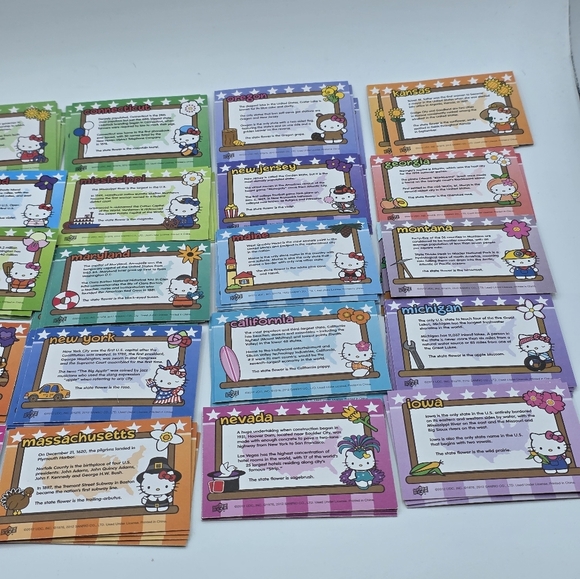Sanrio Hello Kitty America the Beautiful Upper Deck Sticker Trading Cards - Picture 6 of 6